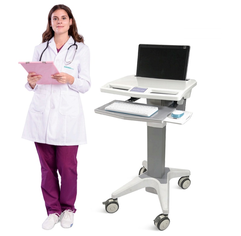 Xe đẩy thuốc và vật dụng y tế