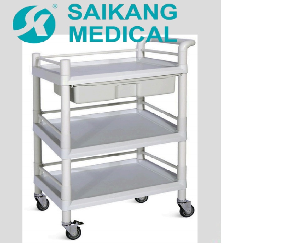 Xe đẩy thuốc và vật dụng y tế